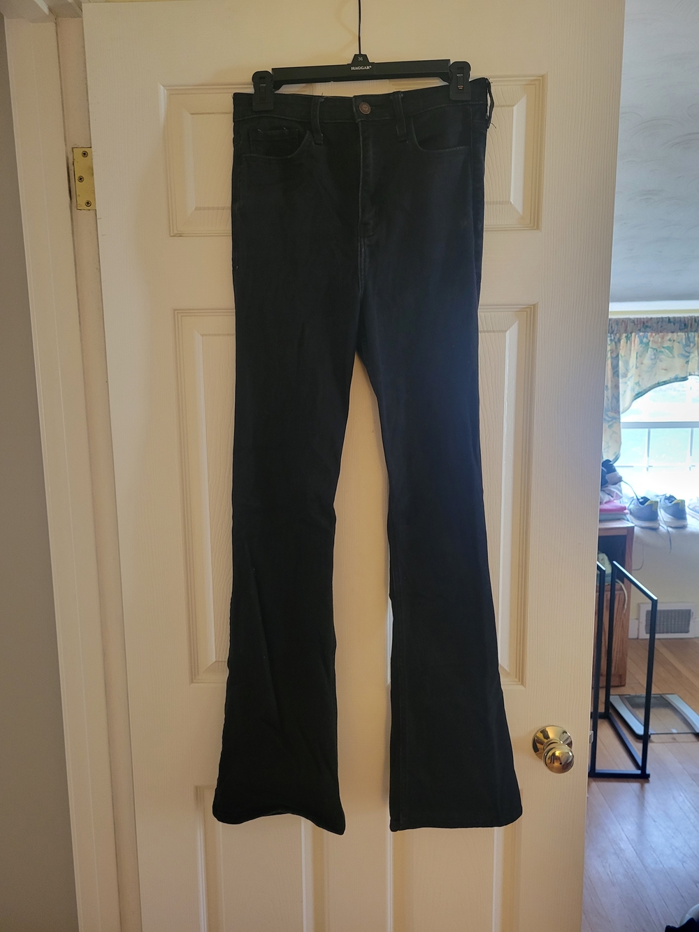 Hollister Black Flare Jeans - High Rise Wide Leg With Stretch